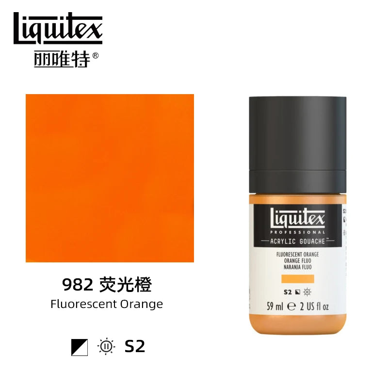 High Pigment Acrylic Gouache Paint Single Bottle Artist