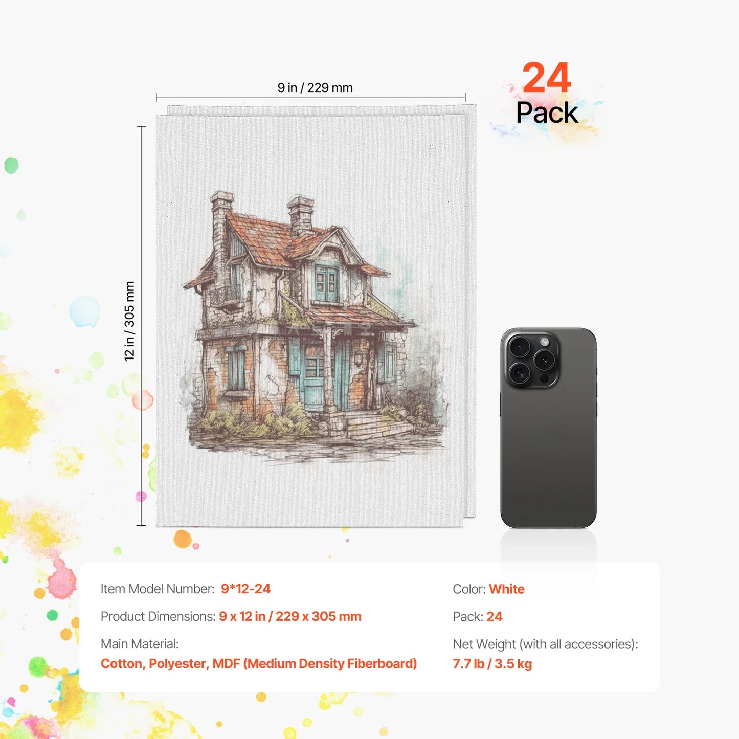 Beginner Canvas Boards For Acrylic Oil Watercolor Painting