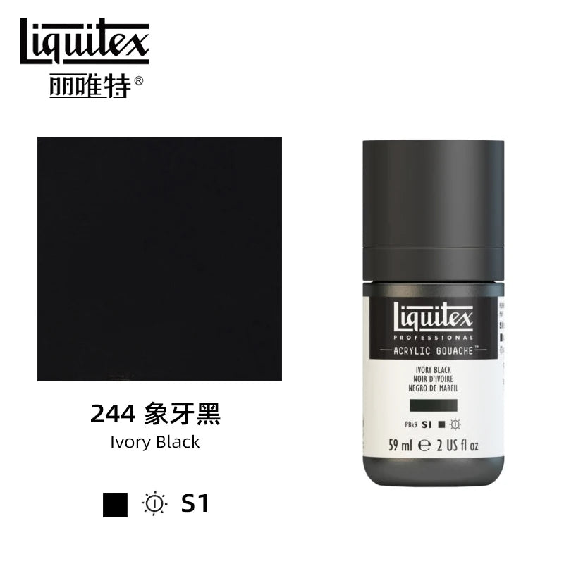 High Pigment Acrylic Gouache Paint Single Bottle Artist