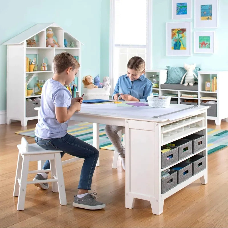 Kids Art Table Chair Set For Crafts And Creative Play