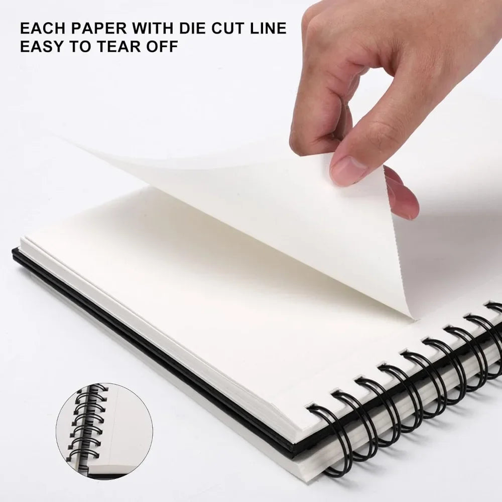 Hign-concerned Spiral Sketchbook 80 Sheets Acid Free Paper