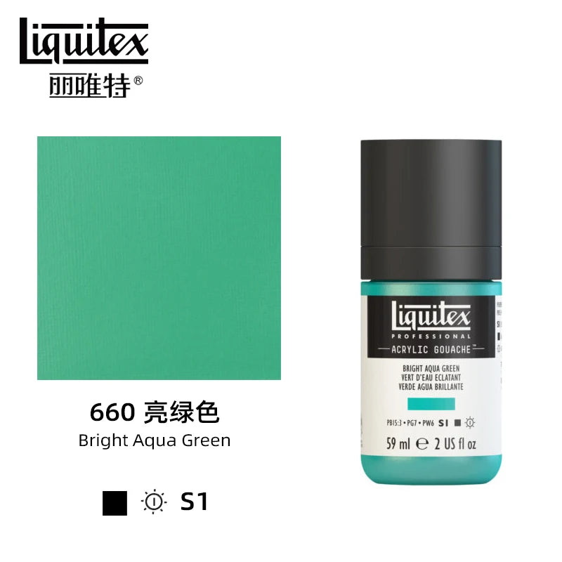 High Pigment Acrylic Gouache Paint Single Bottle Artist