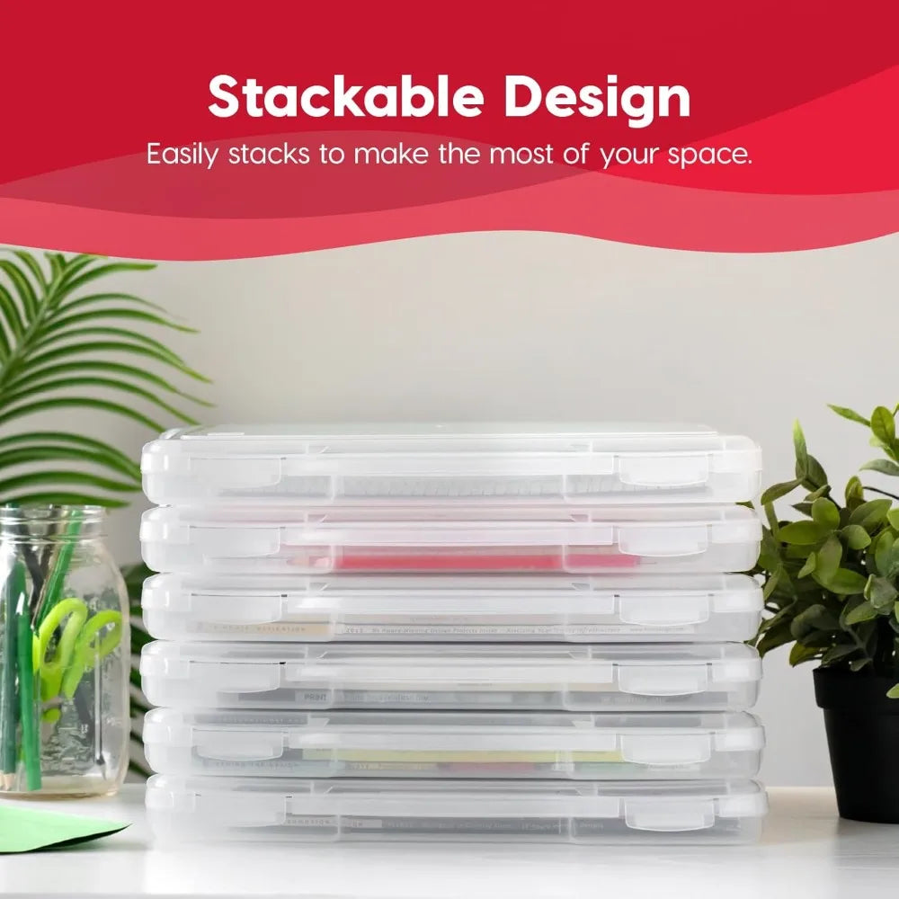 Board Game Storage Organizer Box With Snap Tight Latch