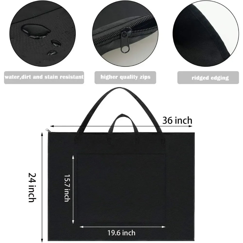 HignConcerned Nylon Tote Bag For Poster Storage Case
