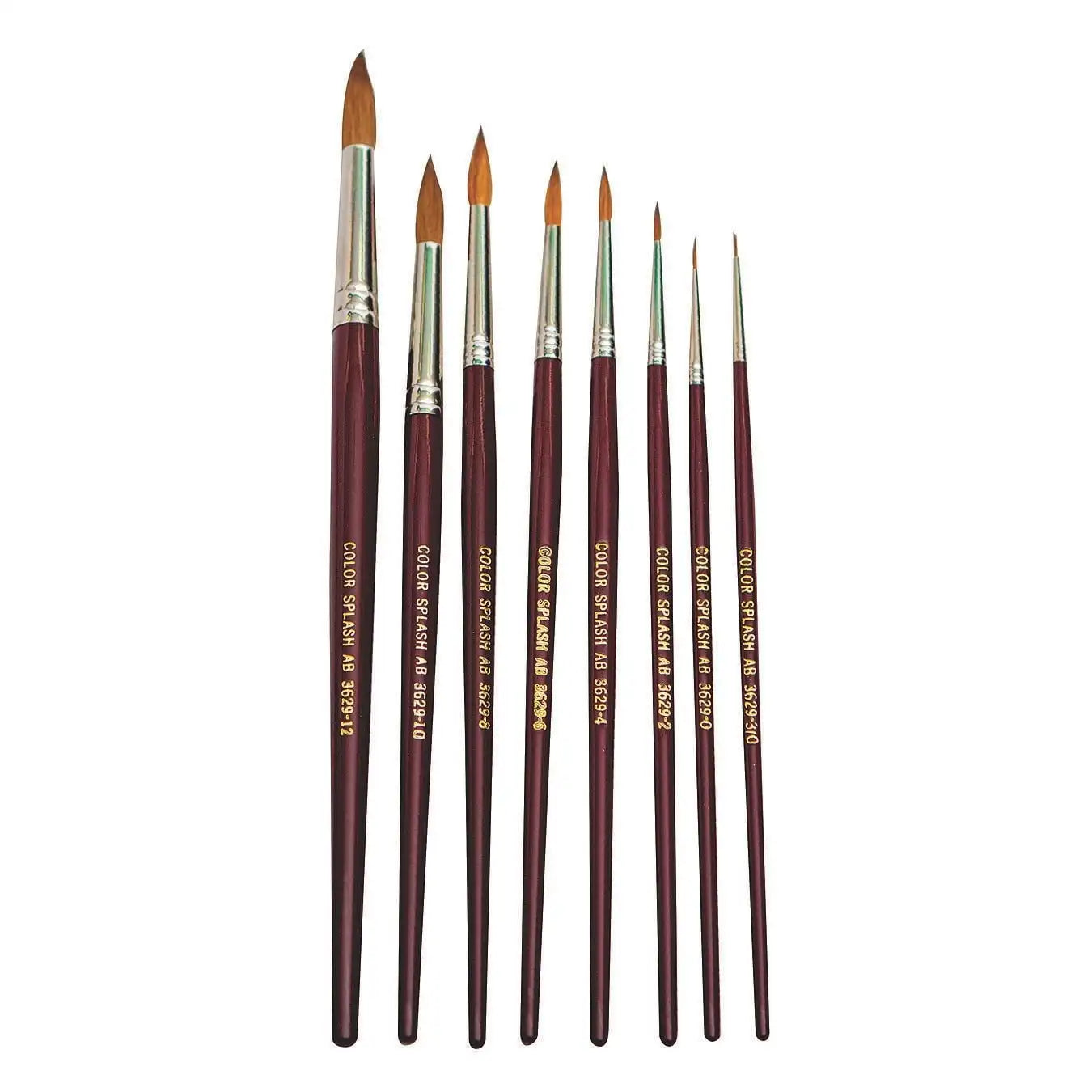 Hign-concerned Watercolor Round Brushes Set 8 Professional