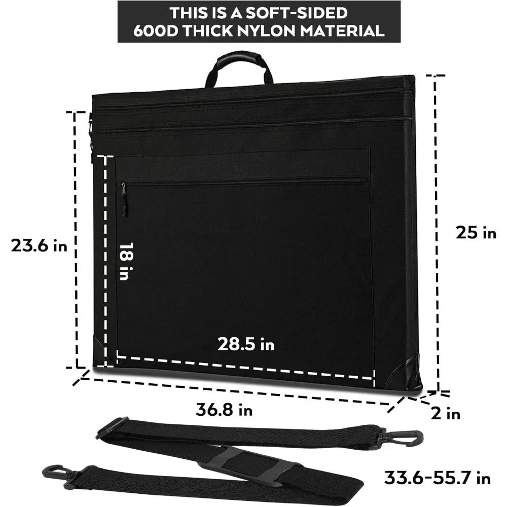 Hign-concerned Art Portfolio Bag with Detachable Strap