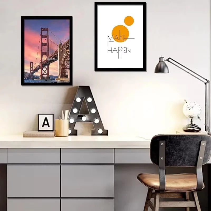 Gallery Quality Picture Frame Set For Canvas And Wall Art