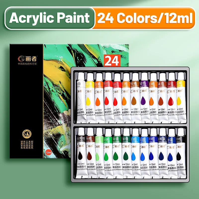Other Vibrant Acrylic Paint Set For Paper Wood Canvas Rock