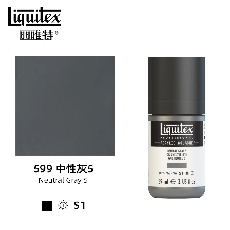 High Pigment Acrylic Gouache Paint Single Bottle Artist