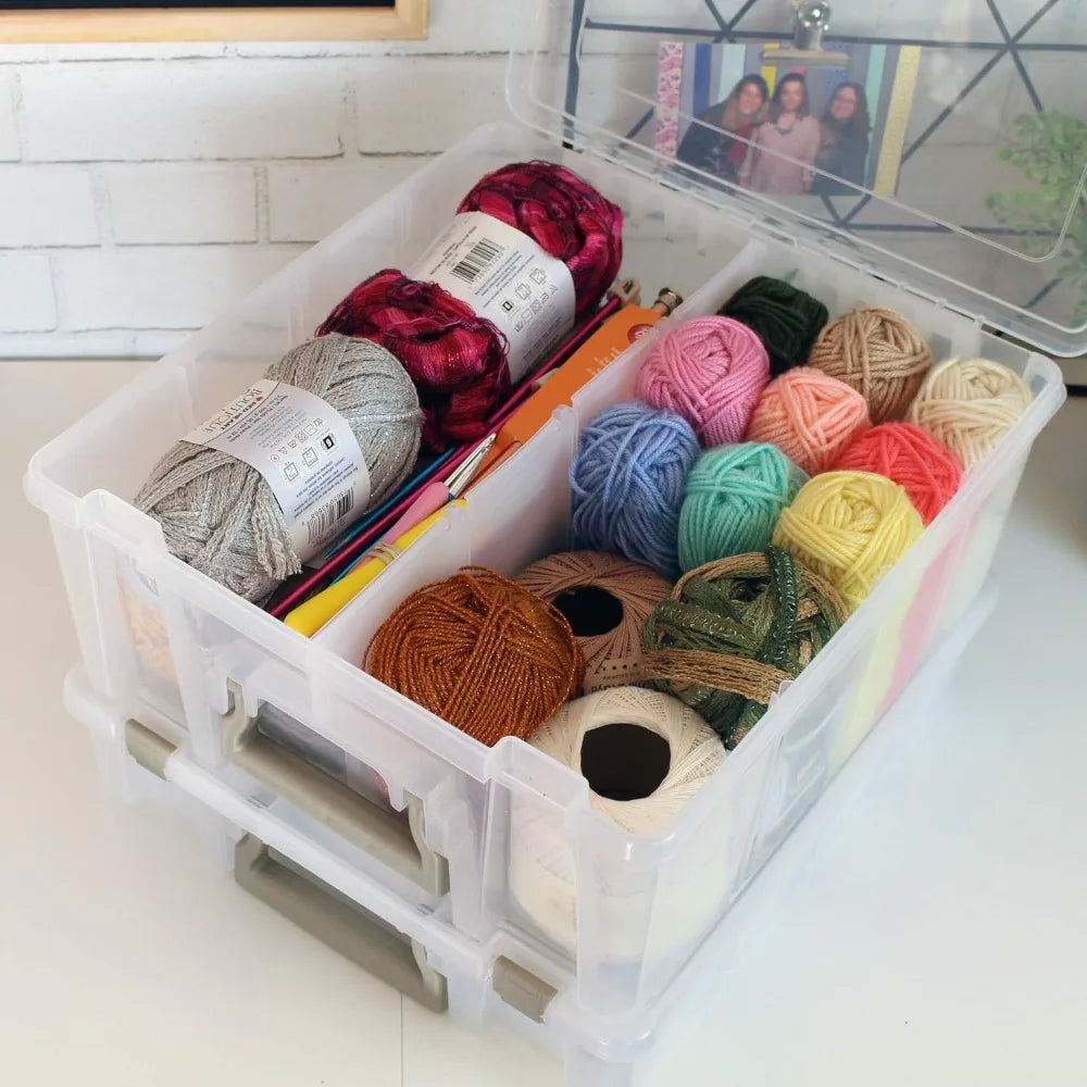 Portable Art And Craft Organizer Cases With Handles