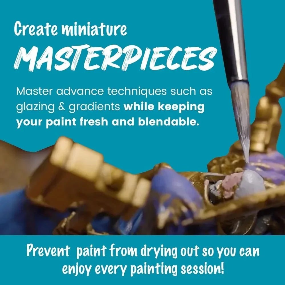 Wet Palette Kit For Miniature Painting With Lid And Sponge