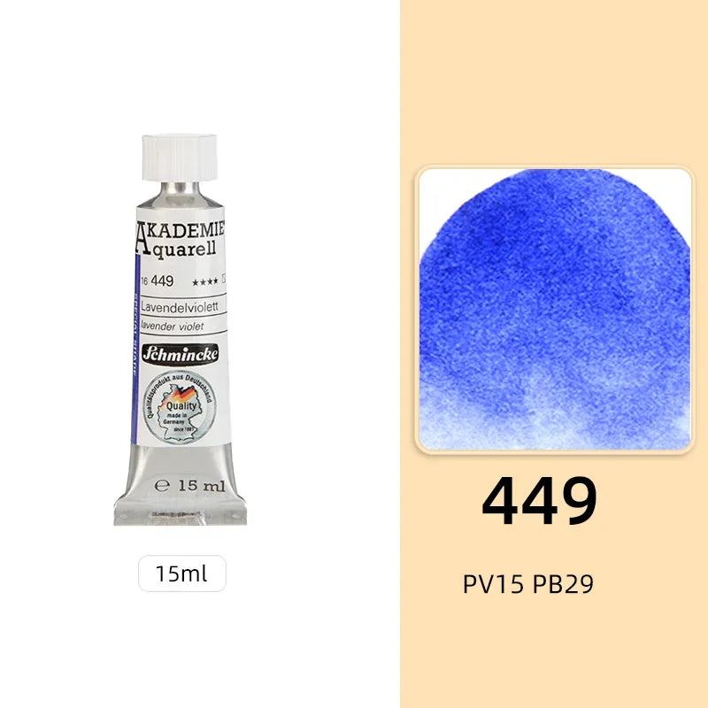 Schmincke KADEMIE Academy Grade Watercolor Paint 15ml Tubes