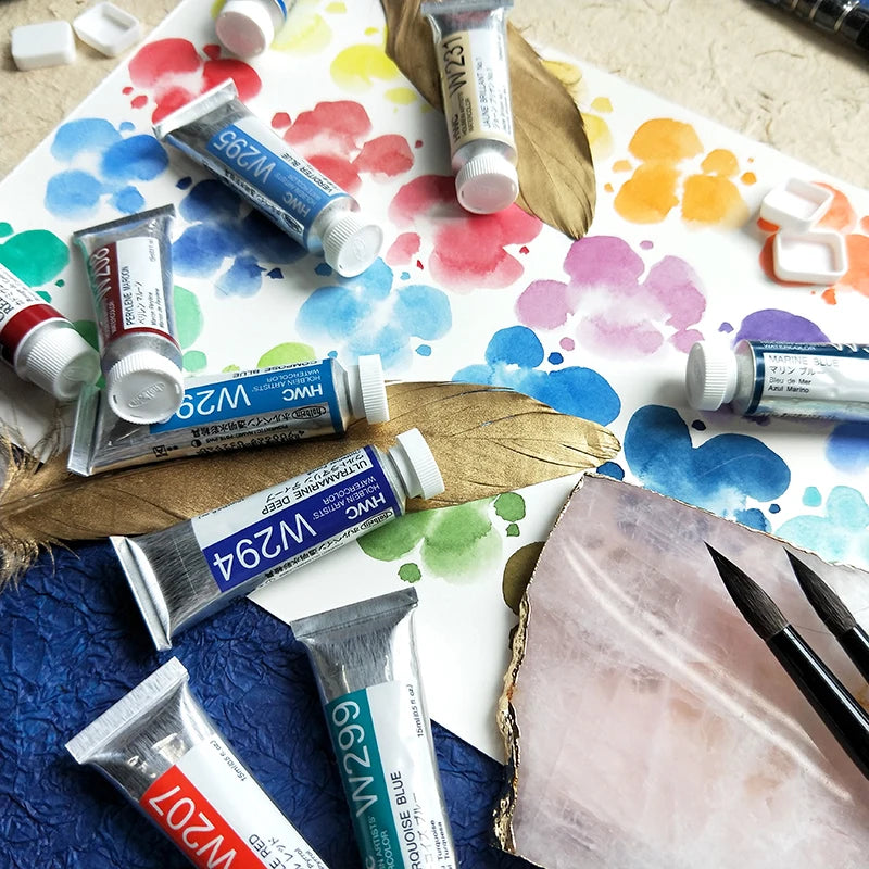 Holbein Transparent Watercolor Paint Artists Tubes Japan