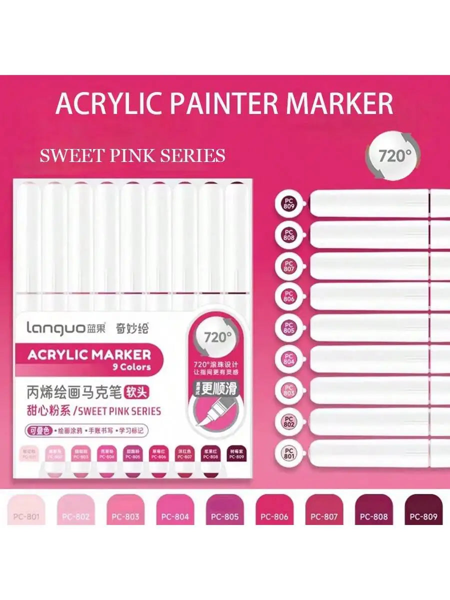 Acrylic Paint Marker Pens Set For DIY Art And Graffiti