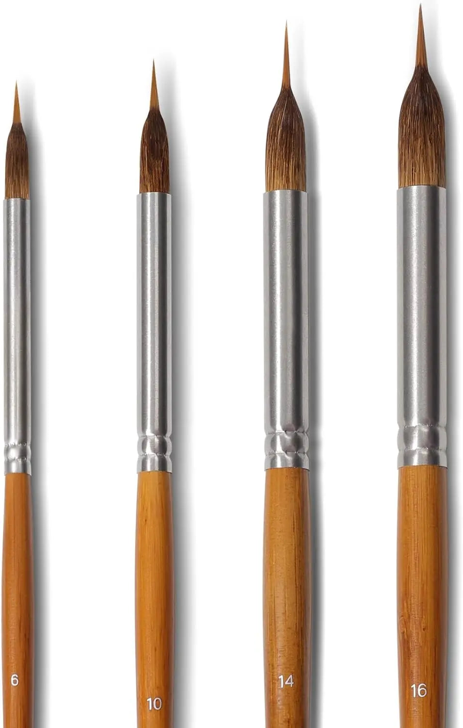 Handle Watercolor Brushes Set Needle Point Synthetic