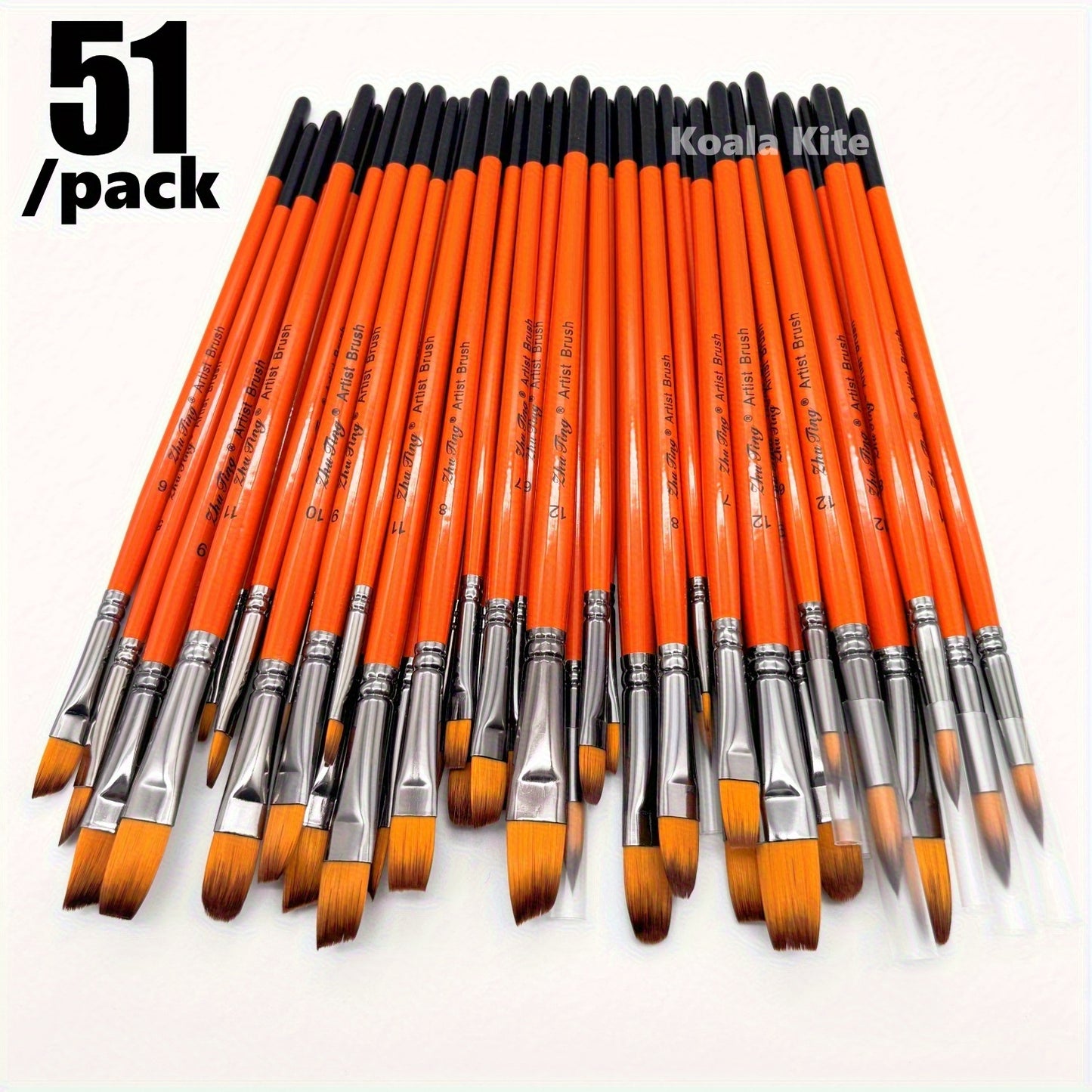 High Quality 51 Piece Paint Brush Set for Artists