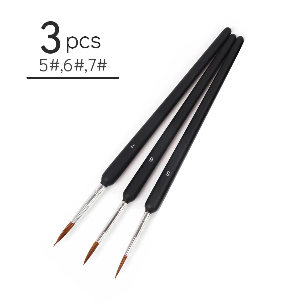 LAPOH Miniature Paint Brushes Set Nylon For Watercolor