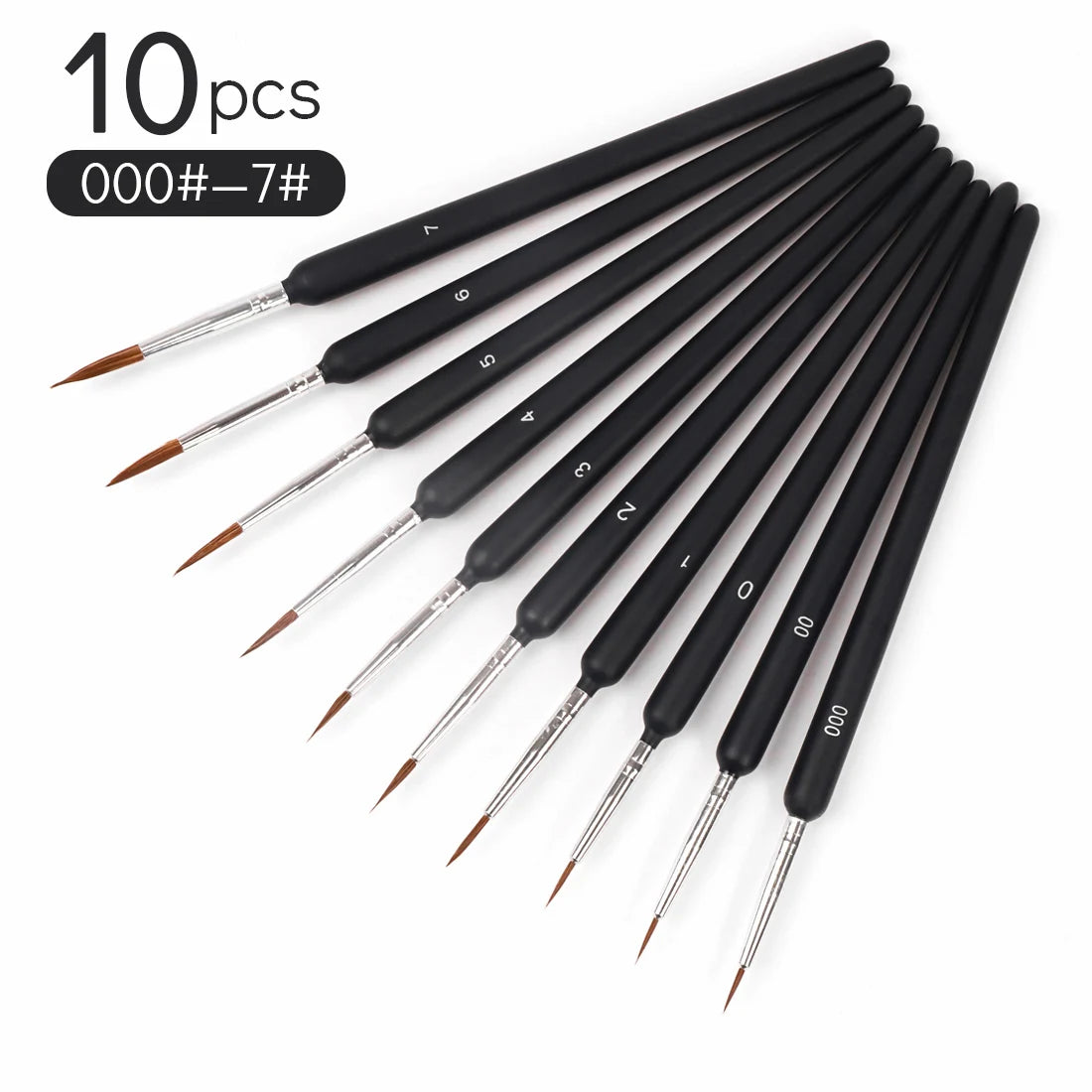 LAPOH Miniature Paint Brushes Set Nylon For Watercolor