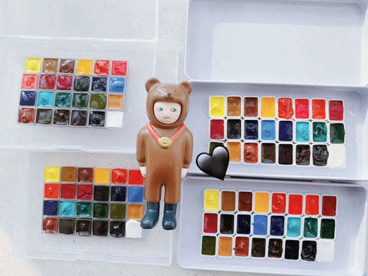 Hign-concerned QOR Watercolor Paints Set Aquarelle Palette