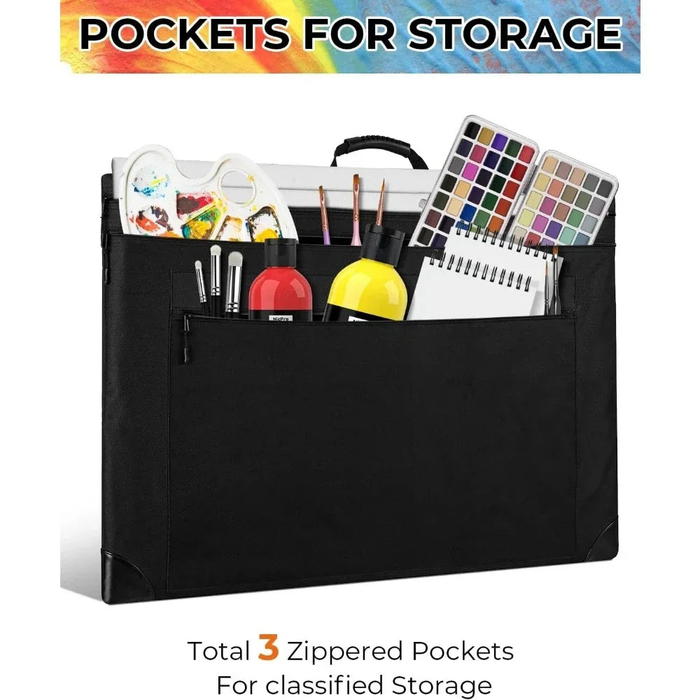 Hign-concerned Art Portfolio Bag with Detachable Strap
