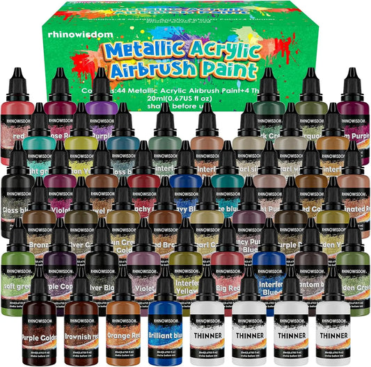 Premium Metallic Acrylic Airbrush Paint Set For Models