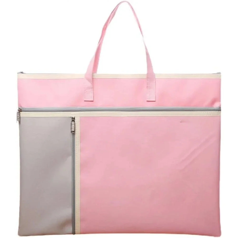 Artist Portfolio Bag With Zipper Handle Large Capacity
