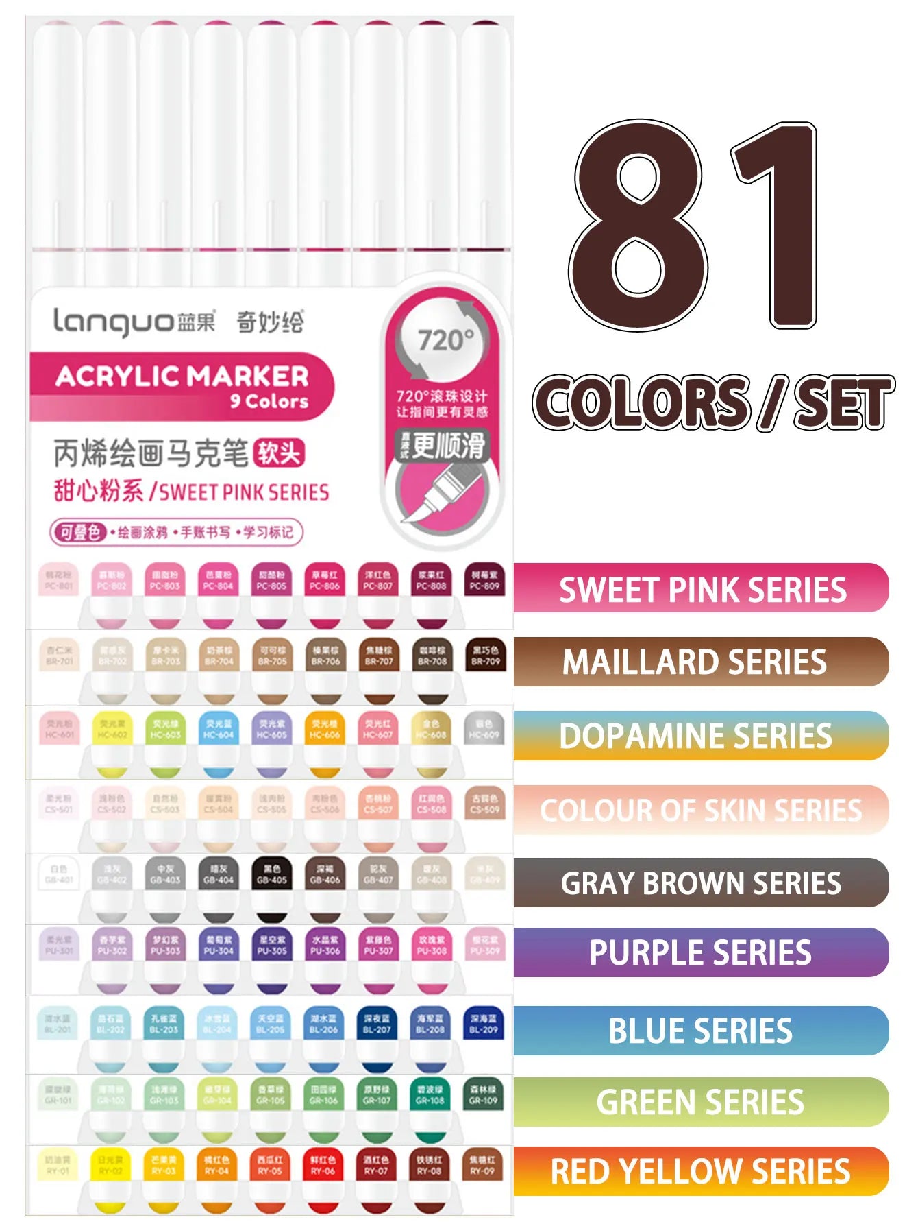 Acrylic Paint Marker Pens Set For DIY Art And Graffiti