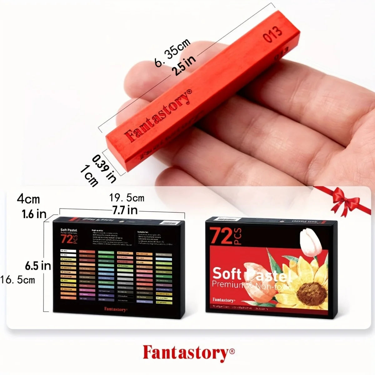 Fantastory 72 Colors Soft Chalk Pastels Set Non Toxic