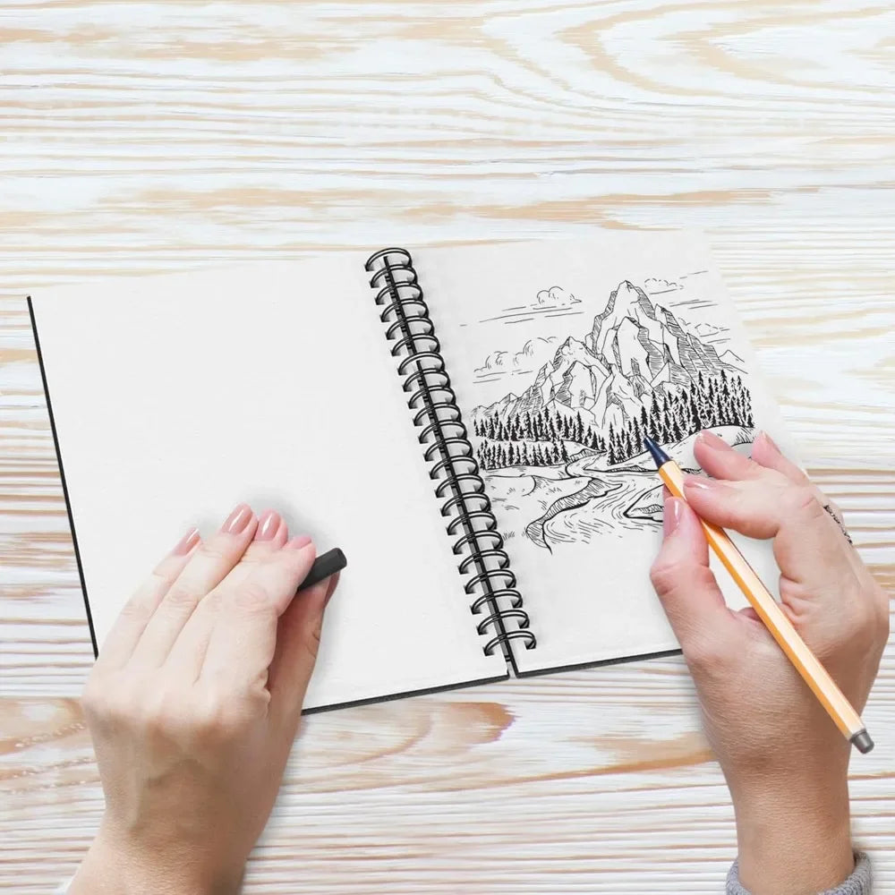 Hign-concerned Sketchbook Hardcover Spiral Painting