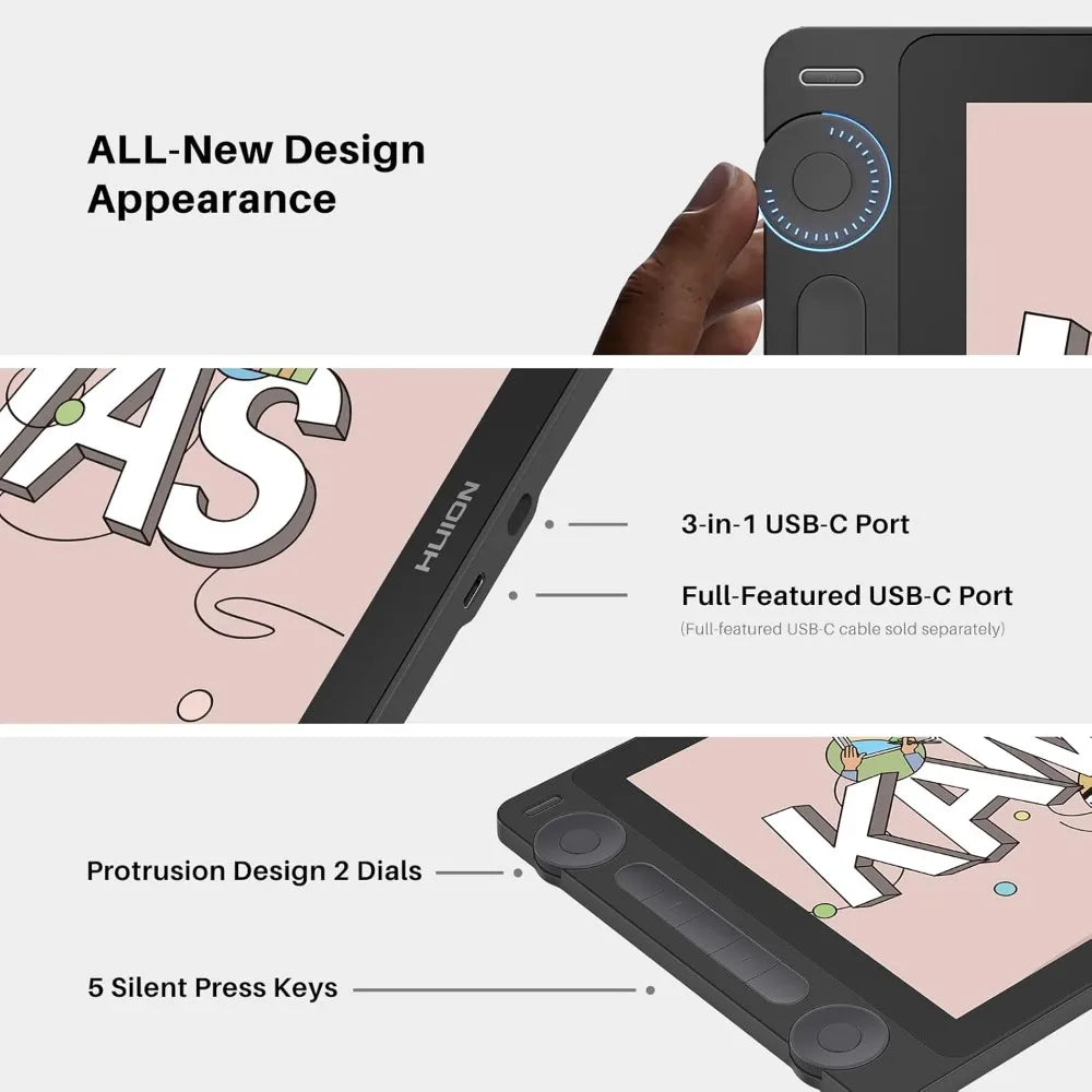 Kamvas Gen 3 Drawing Tablet With Screen Huion Display