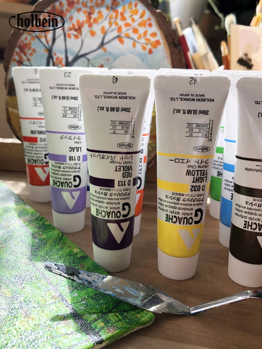 Holbein Opaque Acrylic Gouache Paint For Artist Dolls