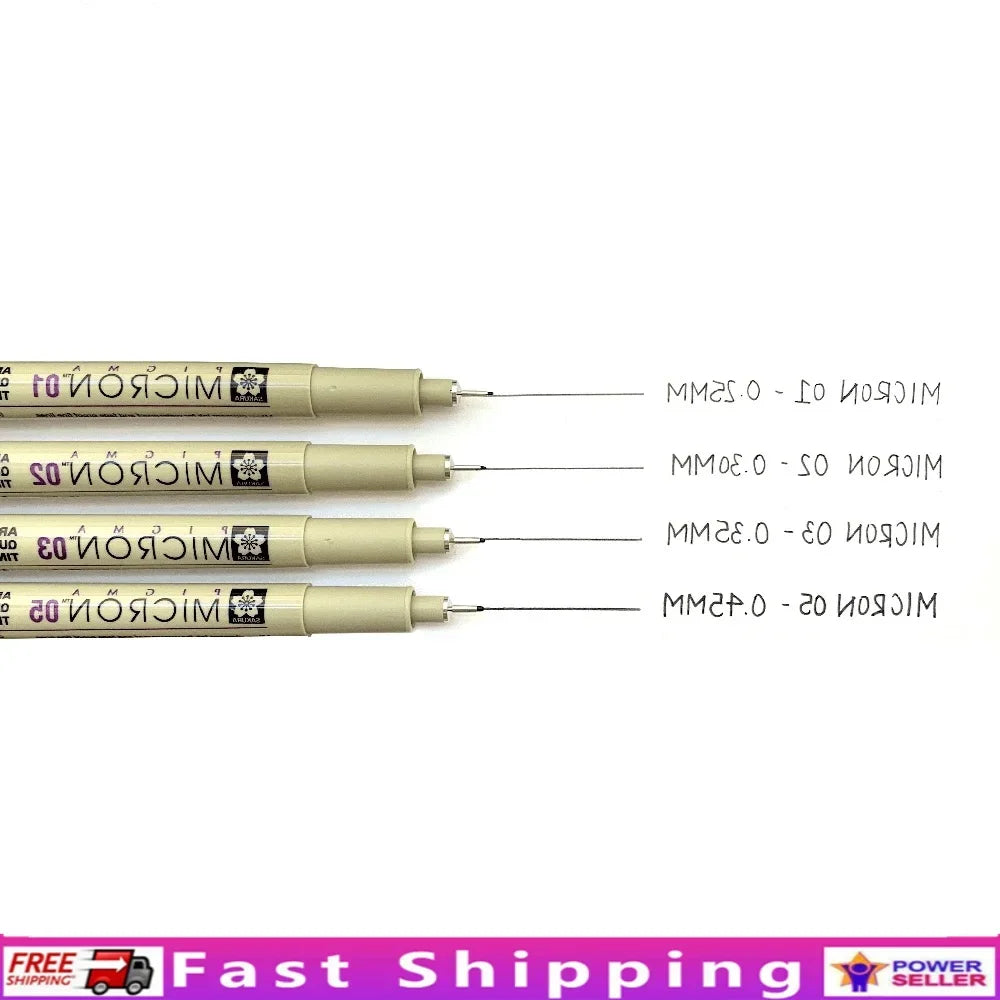Hign-Concerned Chemical Sakura Micron Fineliner Pens Set 4 Pack