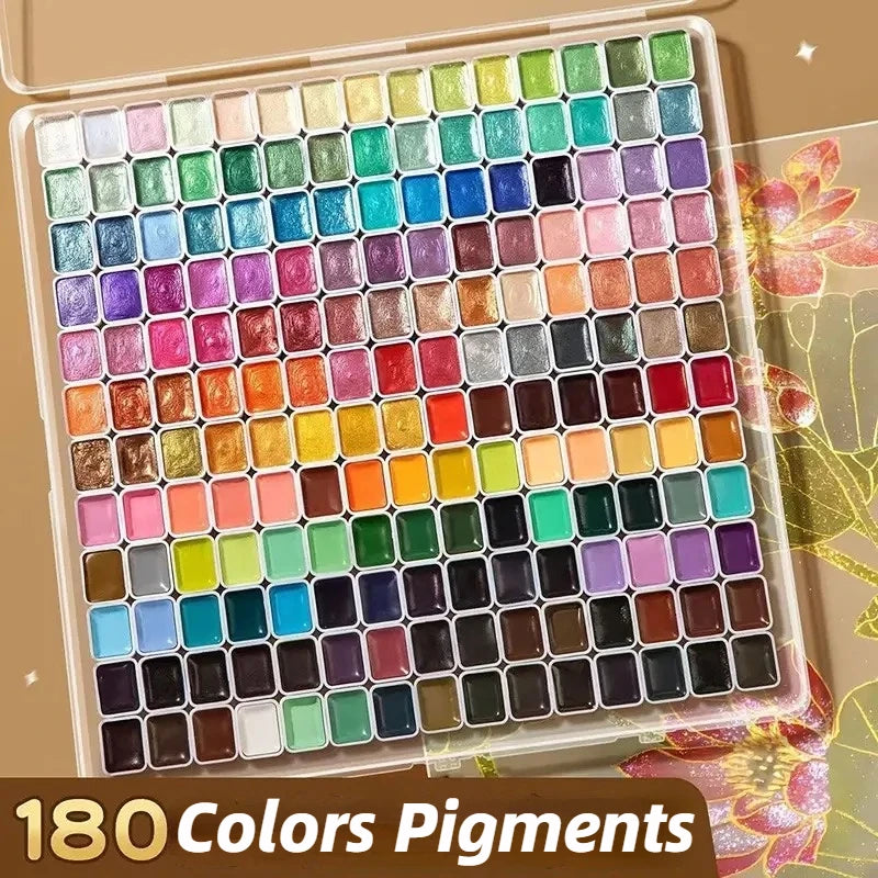 Premium Metallic Watercolor Set With High Pigment Quality