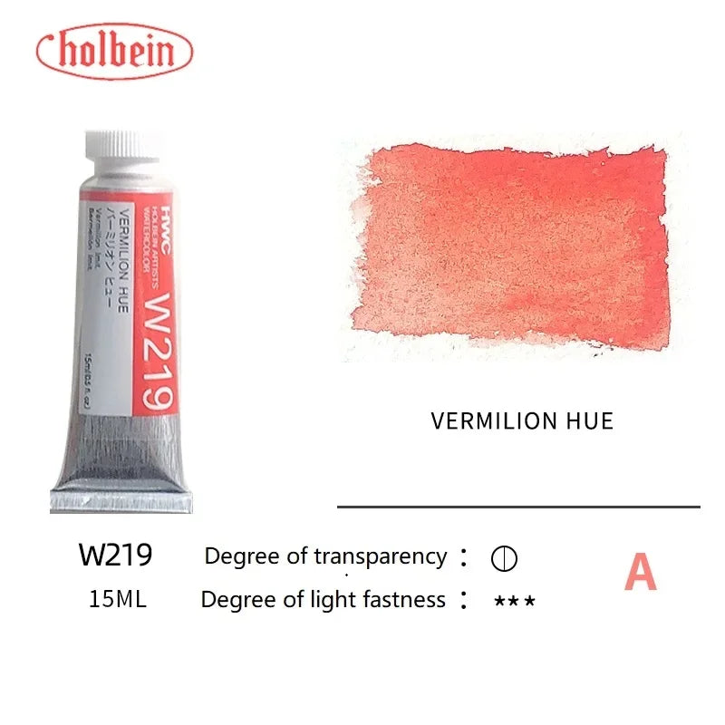 Holbein Transparent Watercolor Paint Artists Tubes Japan