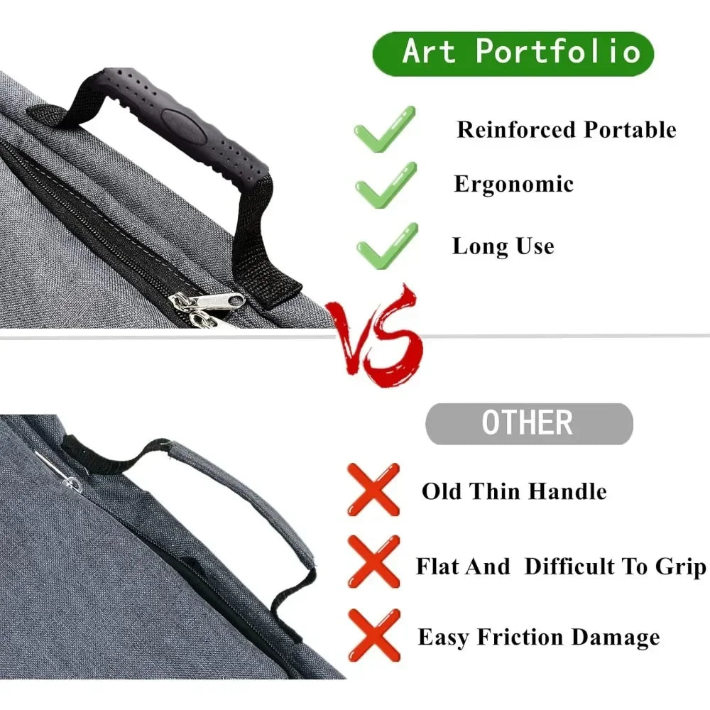 Hign-Concerned Art Portfolio Case Backpack Tote for Artists