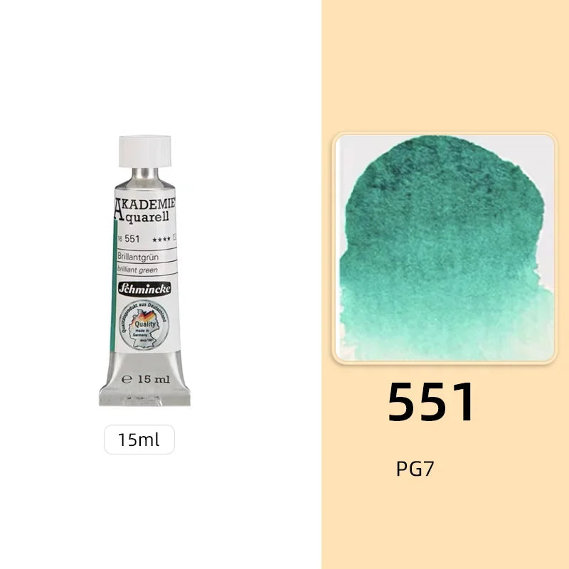 Schmincke KADEMIE Academy Grade Watercolor Paint 15ml Tubes