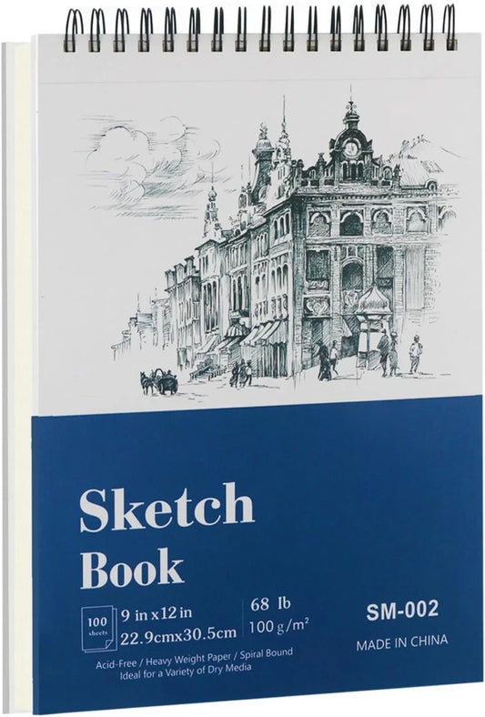 Hign Concerned Hardcover Sketchbook 100 Sheets Spiral Bound