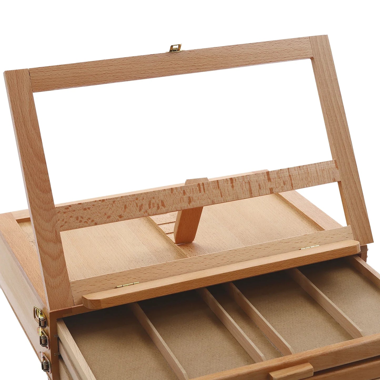 Adjustable Wooden Storage Easel With Drawers For Artists