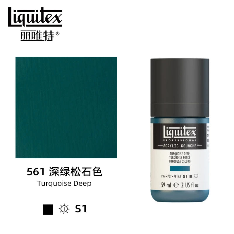 High Pigment Acrylic Gouache Paint Single Bottle Artist