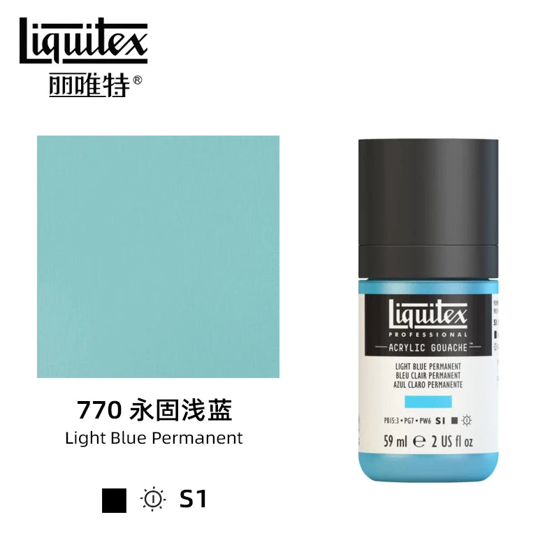 High Pigment Acrylic Gouache Paint Single Bottle Artist