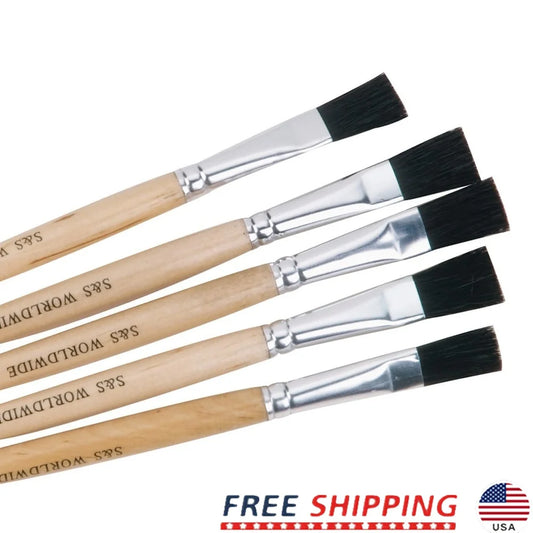 Wood Handle Brush Set For Young Artists Easel Painting