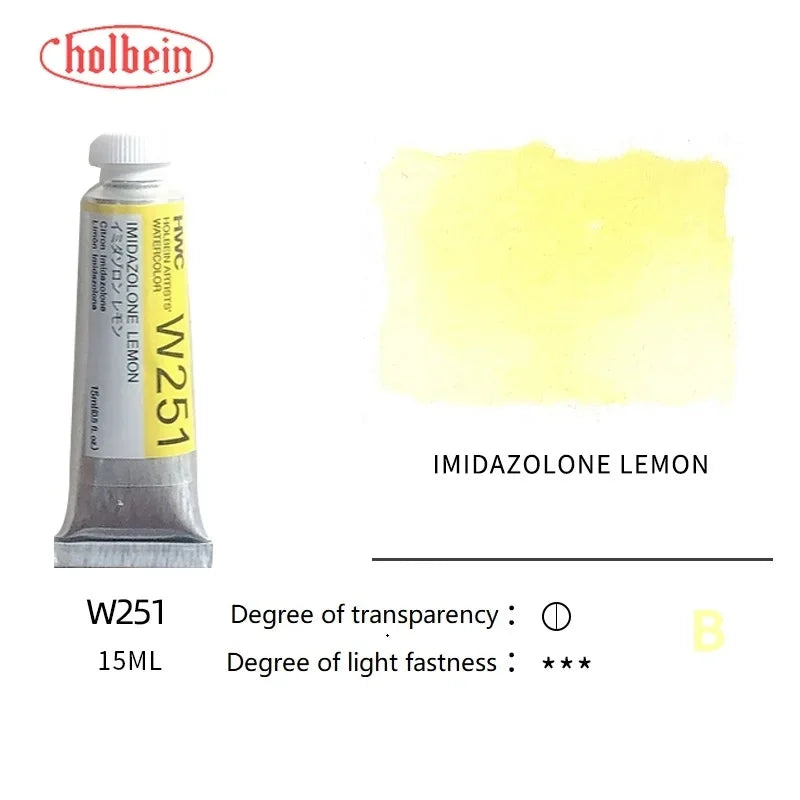 Holbein Transparent Watercolor Paint Artists Tubes Japan