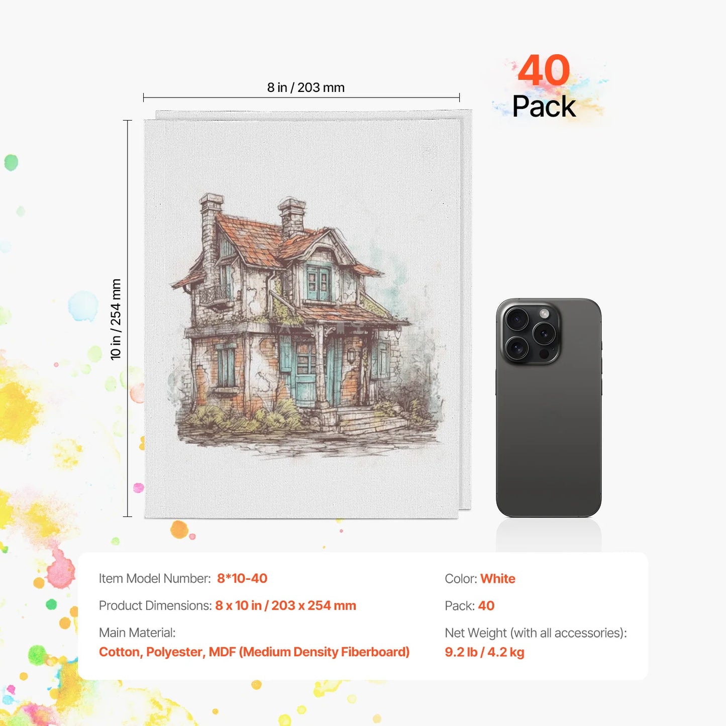 Beginner Canvas Boards For Acrylic Oil Watercolor Painting