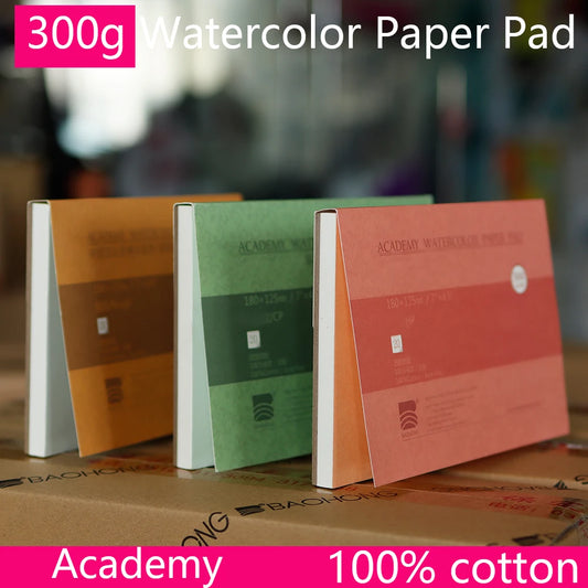 Baohong Watercolor Paper Pad 300G Academy Cotton Sheets