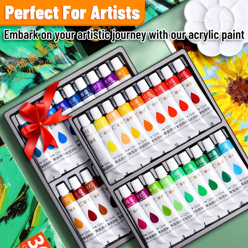 Other Vibrant Acrylic Paint Set For Paper Wood Canvas Rock
