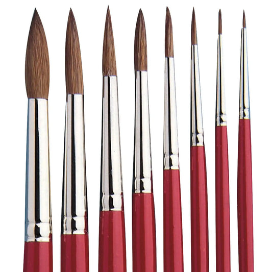 Hign-concerned Watercolor Round Brushes Set 8 Professional