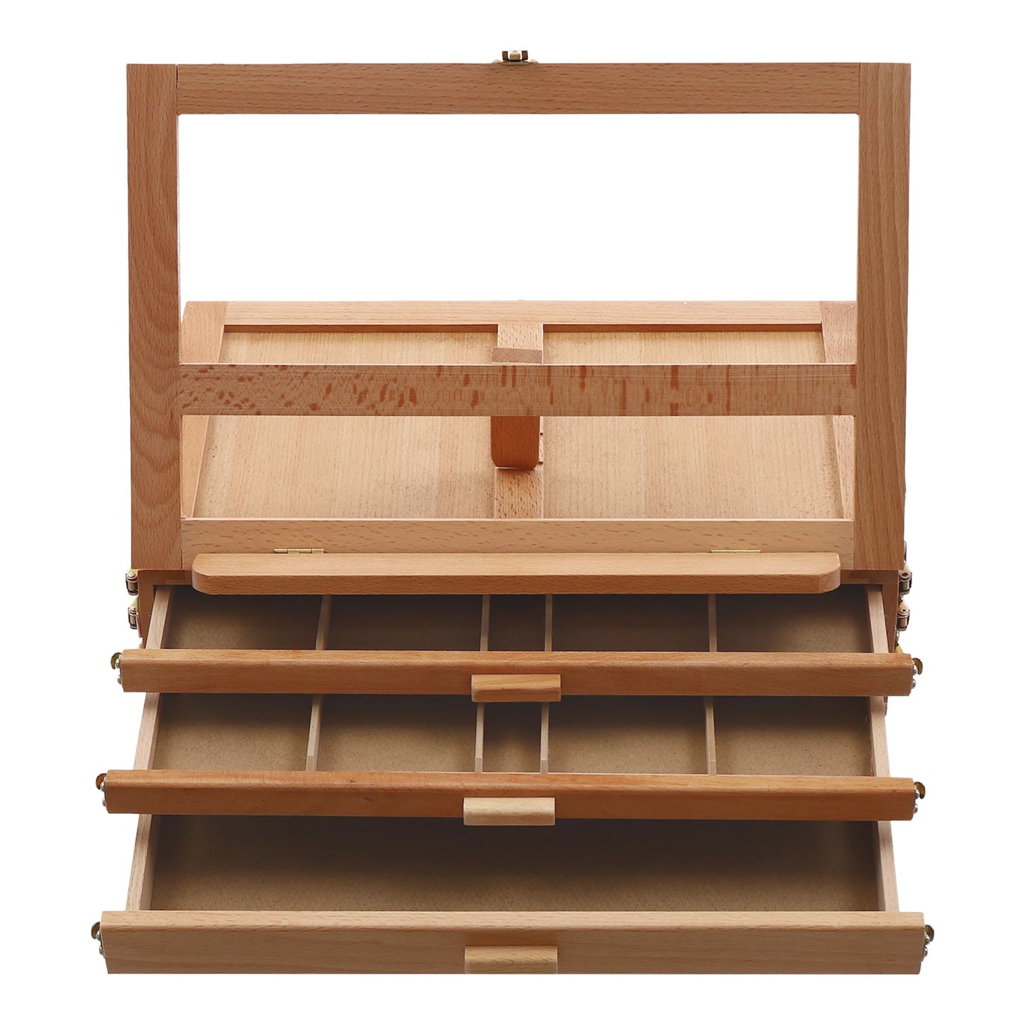 Wooden Painting Board Stand with Storage Drawers for Artists