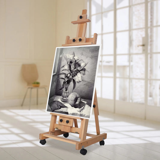 Heavy-Duty Dual-Purpose Wood Sketch Easel for Artists