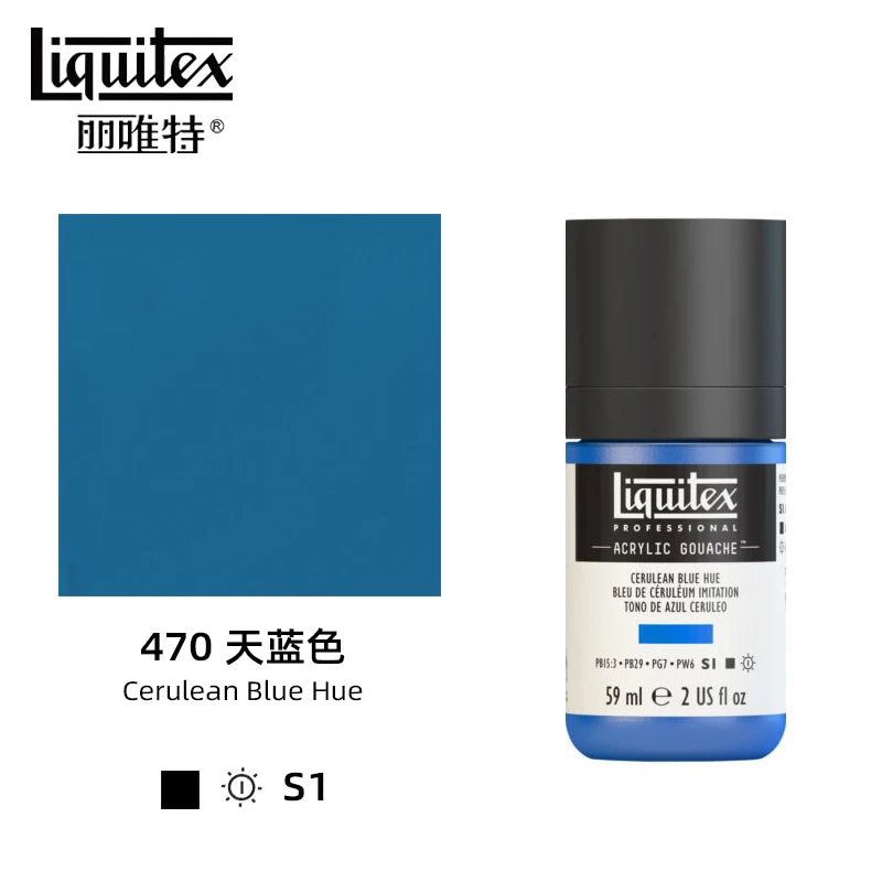 High Pigment Acrylic Gouache Paint Single Bottle Artist