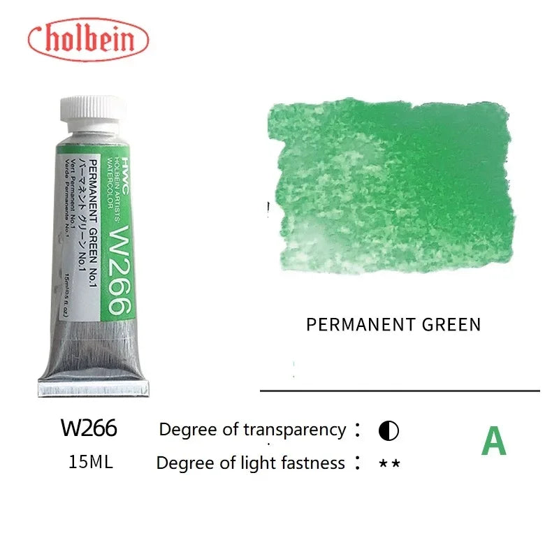 Holbein Transparent Watercolor Paint Artists Tubes Japan